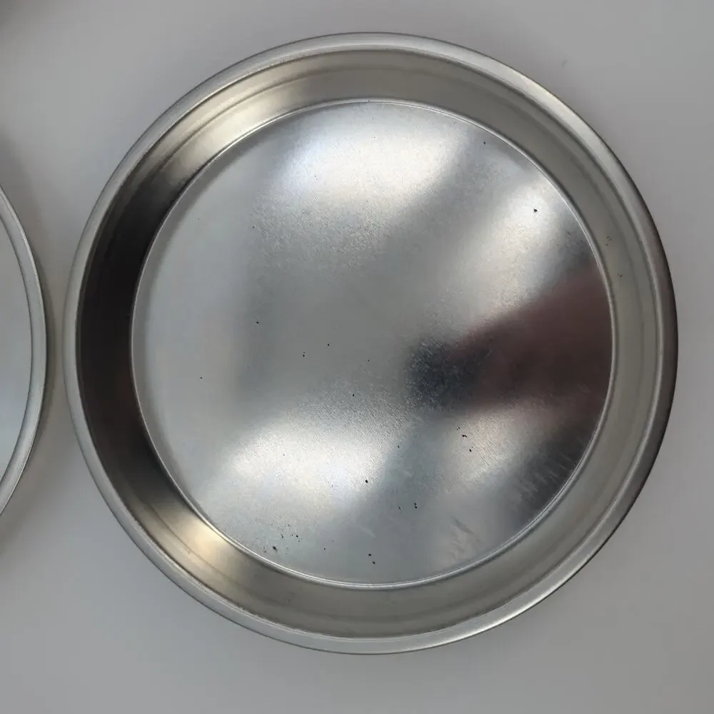 Vintage Chicago Metallic Checkerboard Cake Pan Set 9